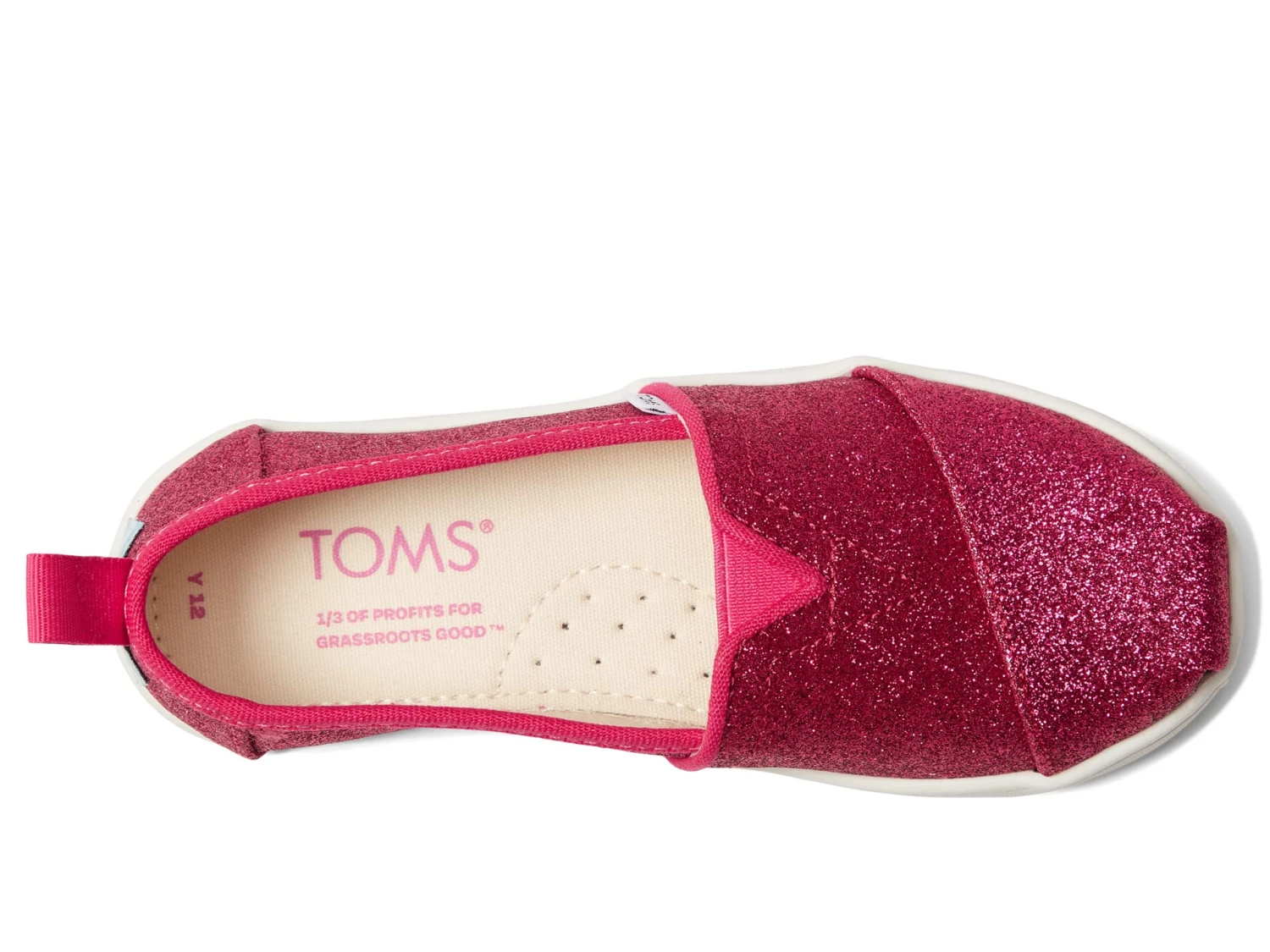 TOMS Kids Alpargata Glitter (Little Kid/Big Kid) - Image 2